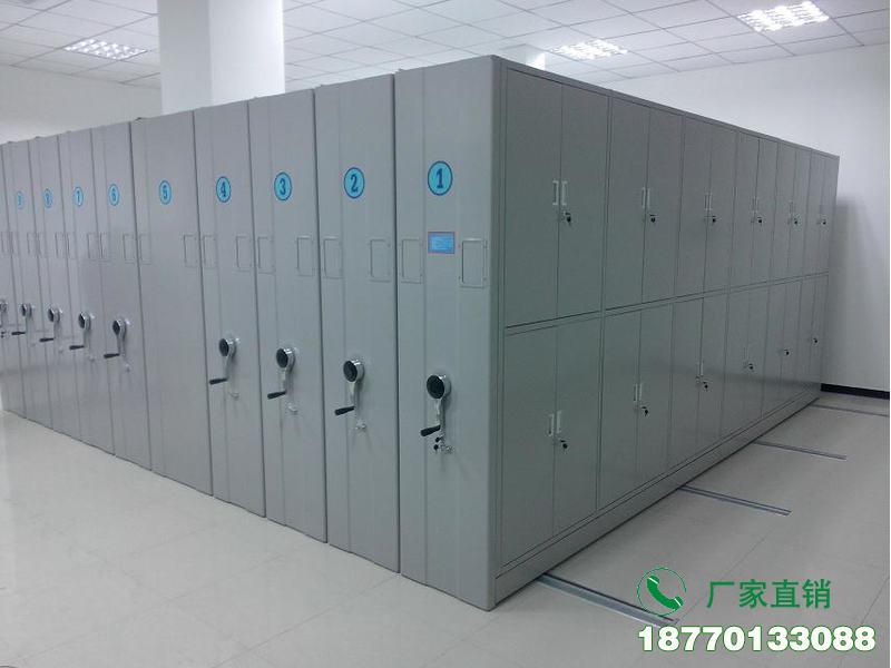 宝山密集架档案柜手摇式